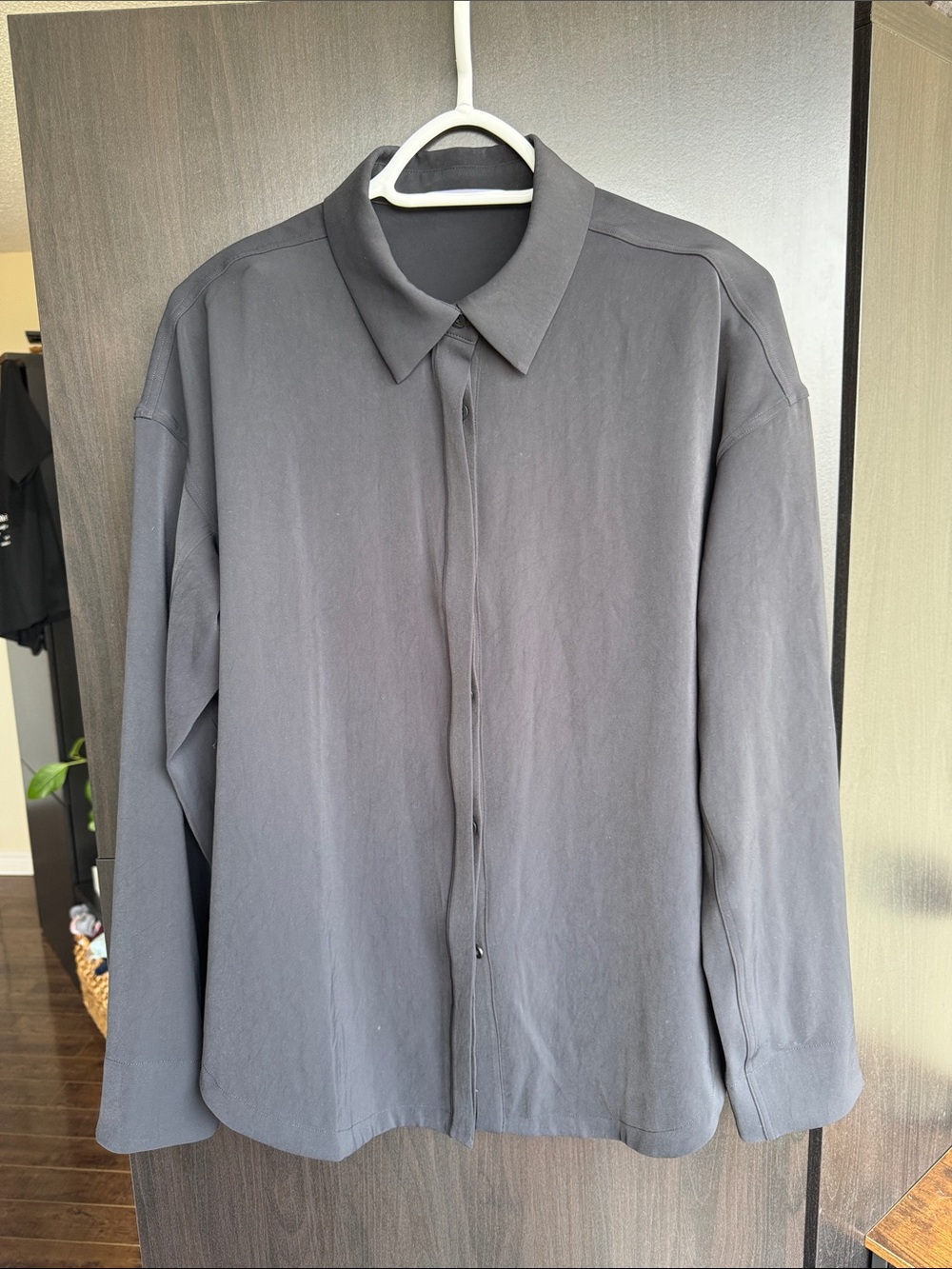lululemon athletica Button-Down Shirt - Charcoal Gray